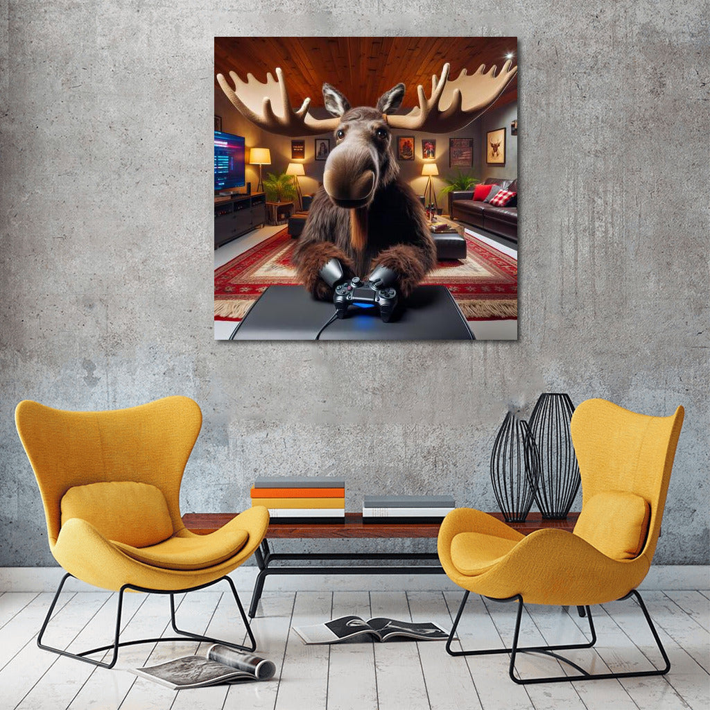 Moose-gamer in the home theater: Gaming atmosphere for your game library