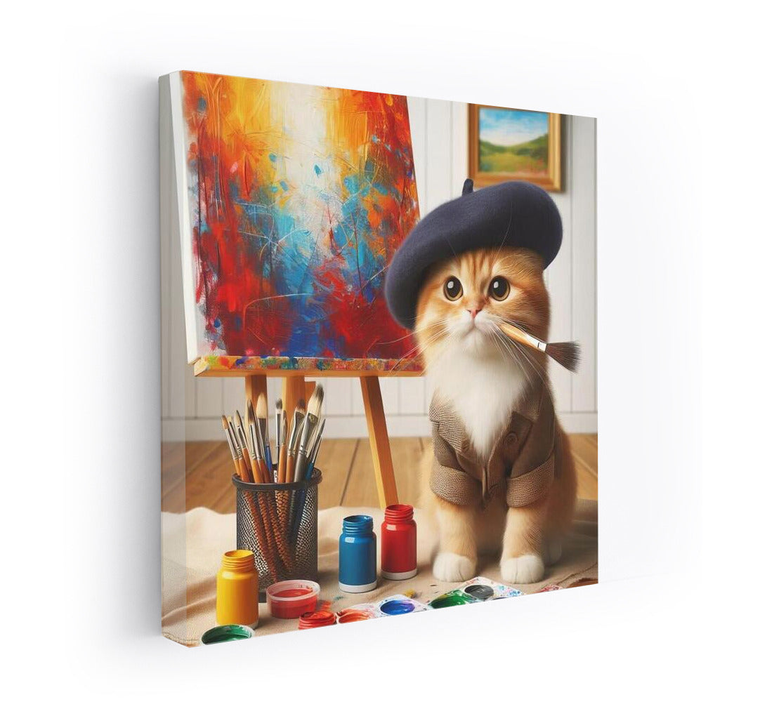 Norwegian Forest Cat: Artist in the Studio