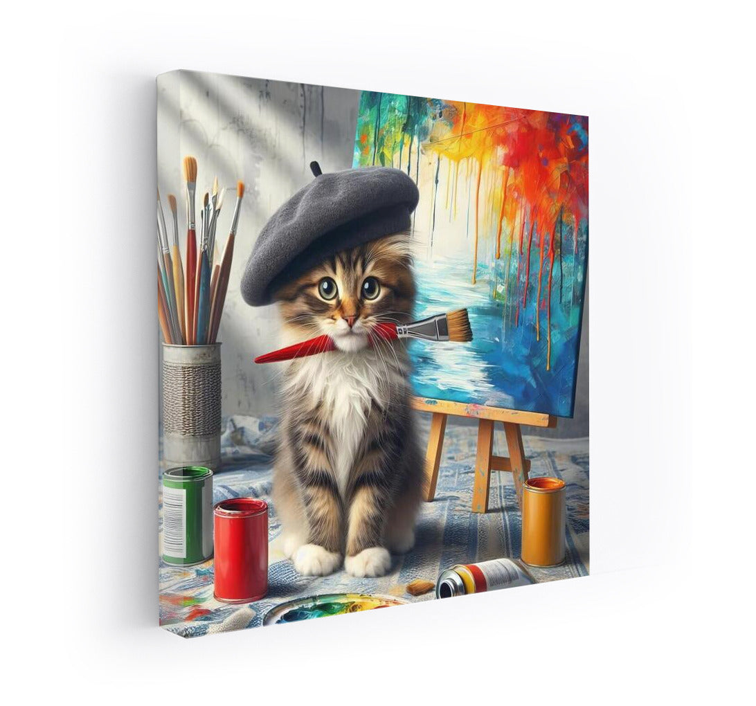 Creative Corner: Norwegian Forest Cat Artist at Work