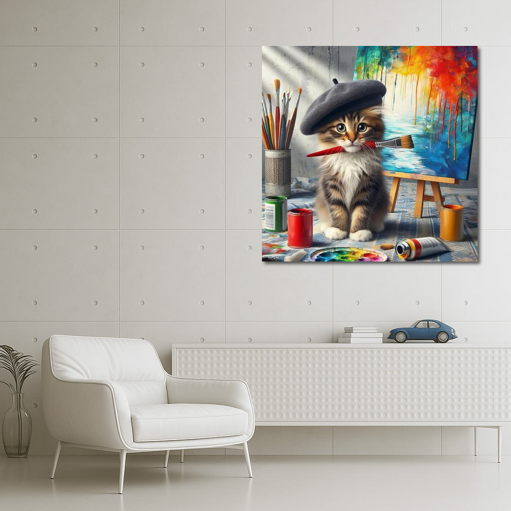 Creative Corner: Norwegian Forest Cat Artist at Work