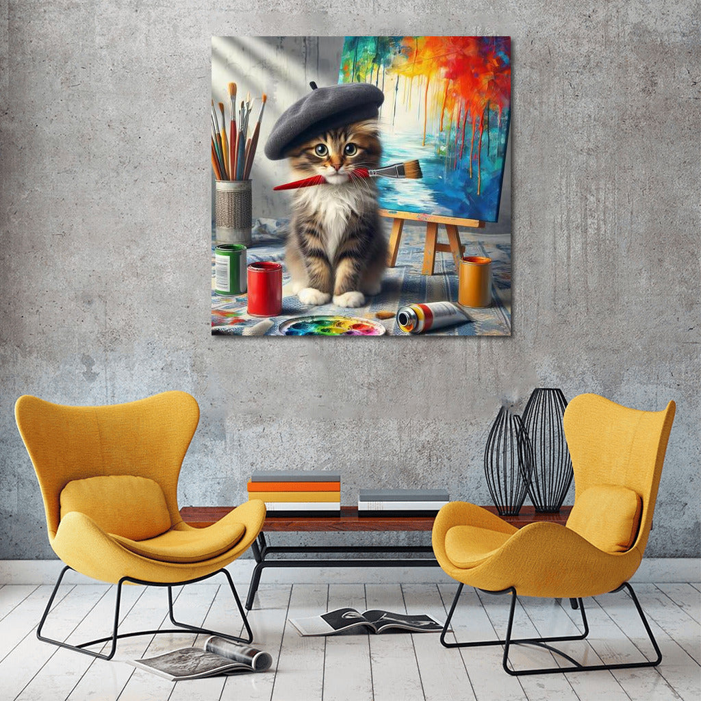 Creative Corner: Norwegian Forest Cat Artist at Work