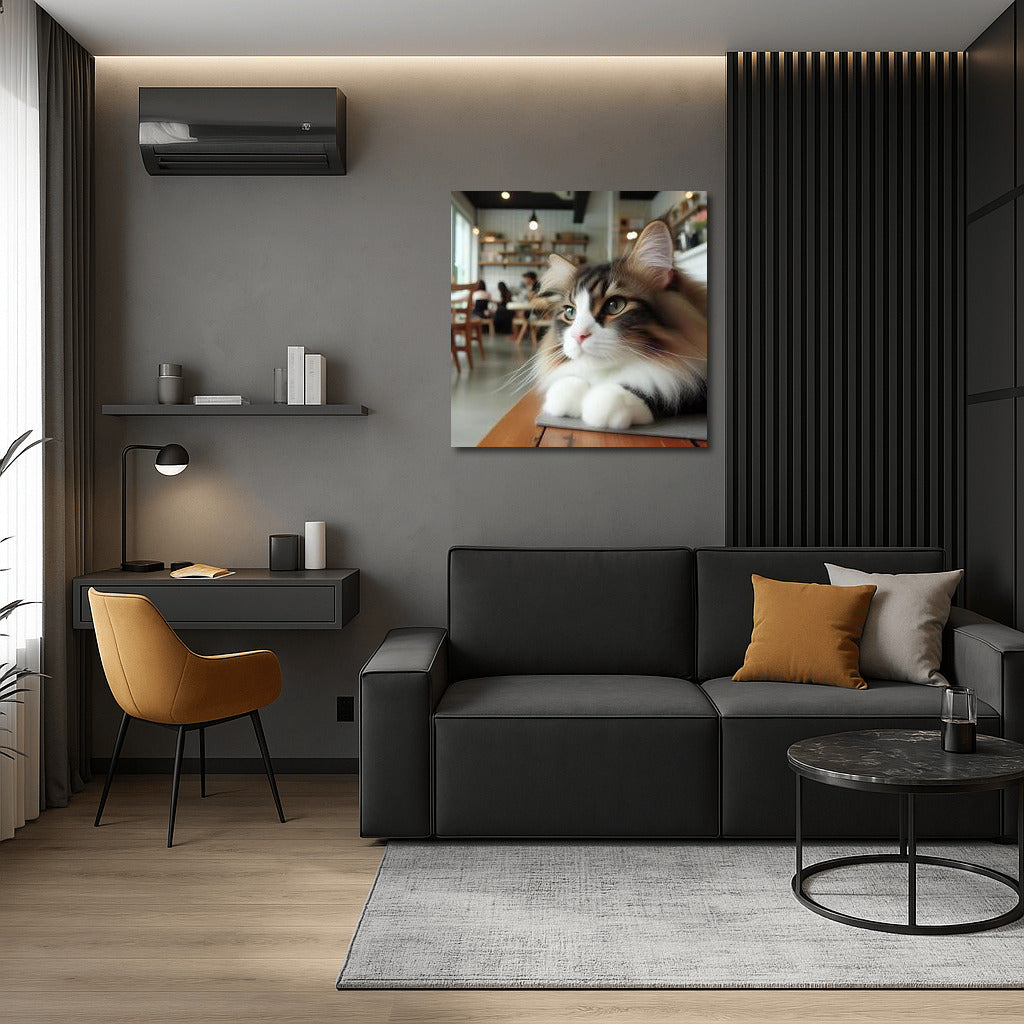 Norwegian Forest Cat in a Cafe: Comfort and Style for Your Interior