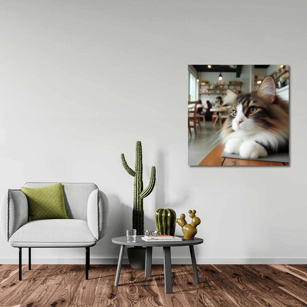 Norwegian Forest Cat in a Cafe: Comfort and Style for Your Interior