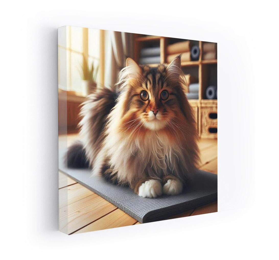 Norwegian Forest Cat: Yoga and Zen in the Studio