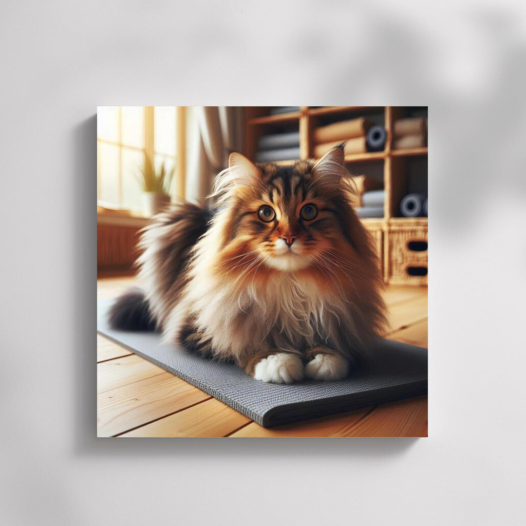 Norwegian Forest Cat: Yoga and Zen in the Studio