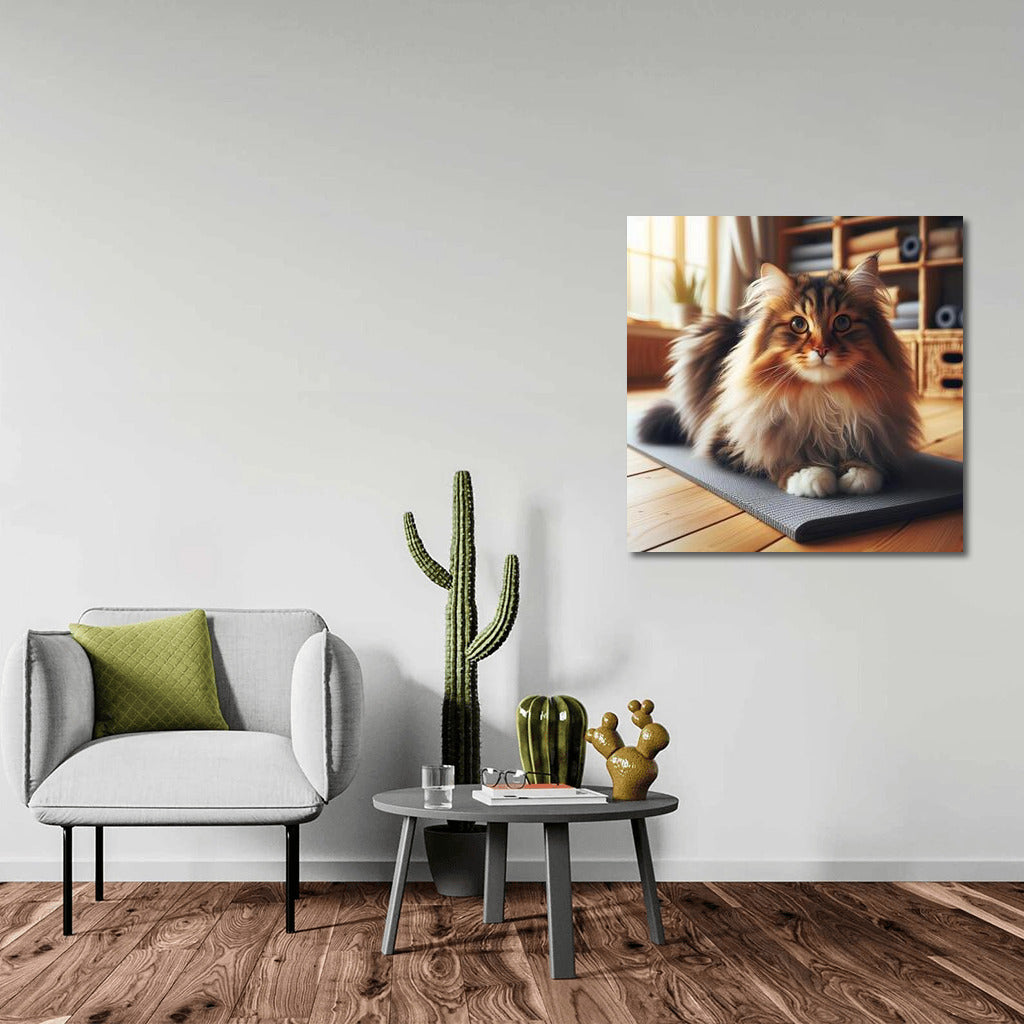 Norwegian Forest Cat: Yoga and Zen in the Studio