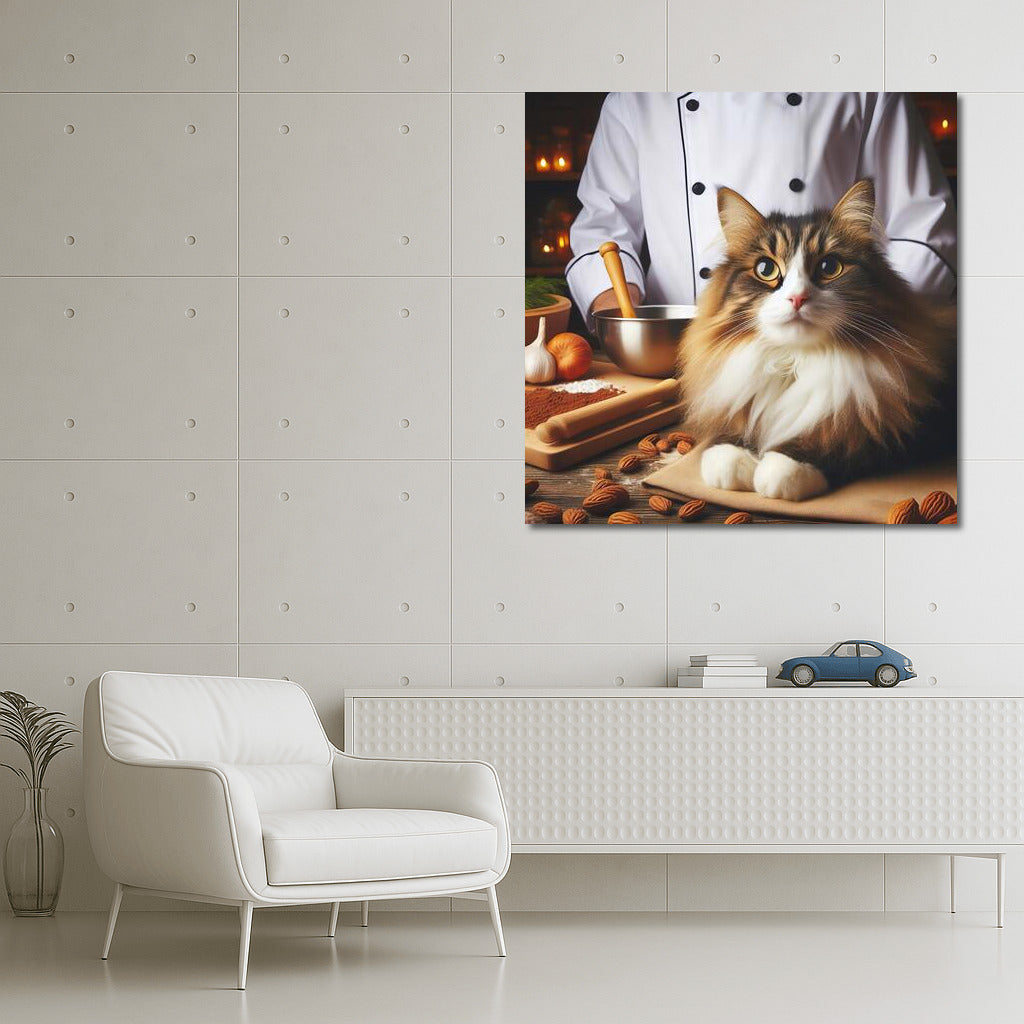 Norwegian Forest Cat Chef: Charm for Your Interior