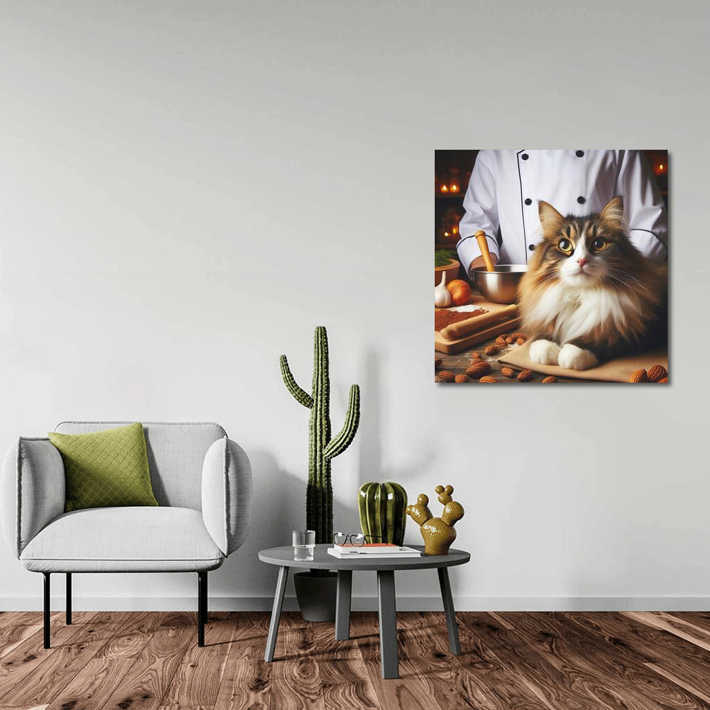 Norwegian Forest Cat Chef: Charm for Your Interior