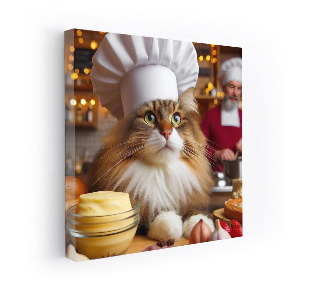 Norwegian Wood Culinary Master: Fluffy Cat Chef for Gourmets