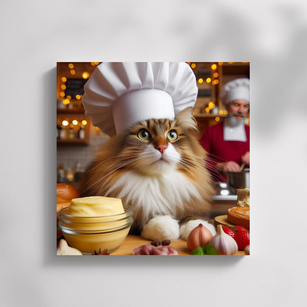 Norwegian Wood Culinary Master: Fluffy Cat Chef for Gourmets