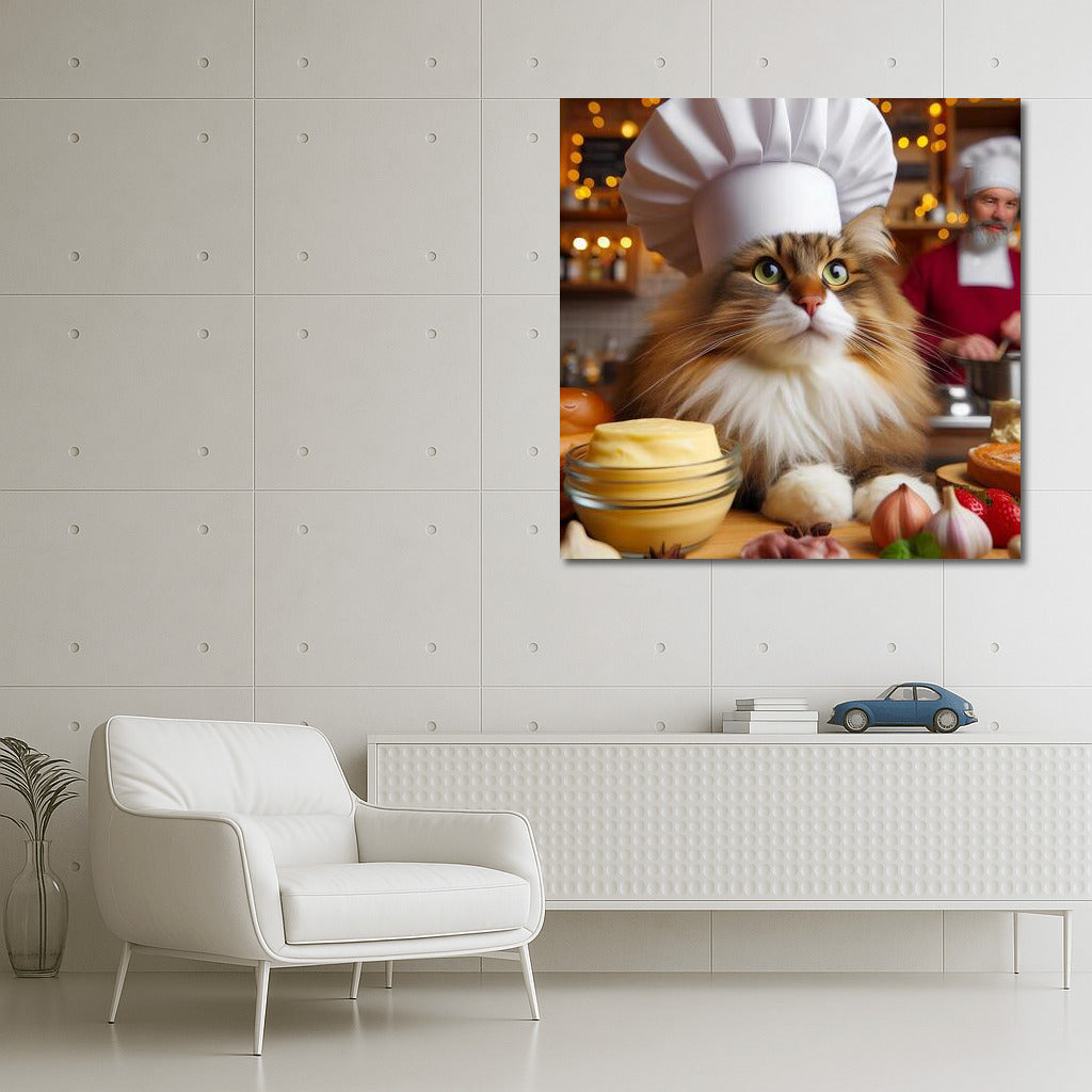 Norwegian Wood Culinary Master: Fluffy Cat Chef for Gourmets