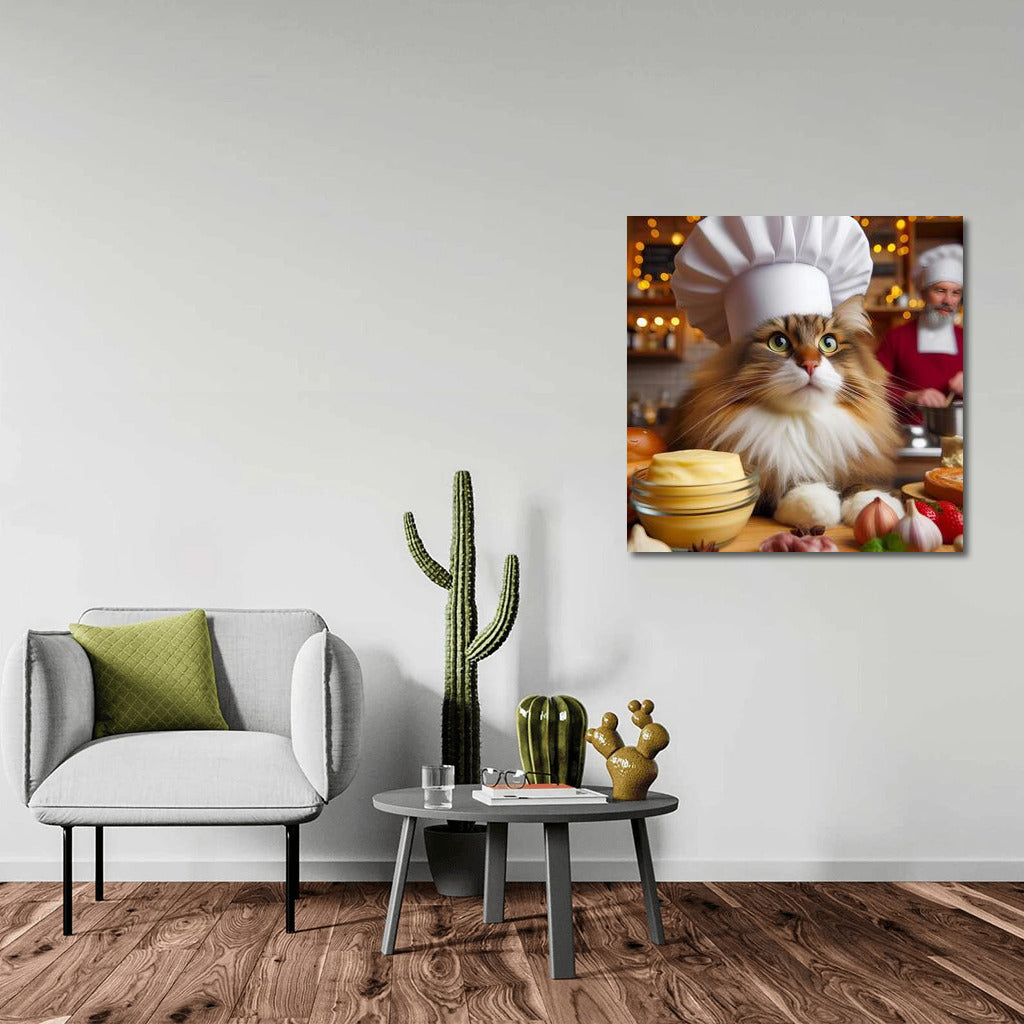 Norwegian Wood Culinary Master: Fluffy Cat Chef for Gourmets