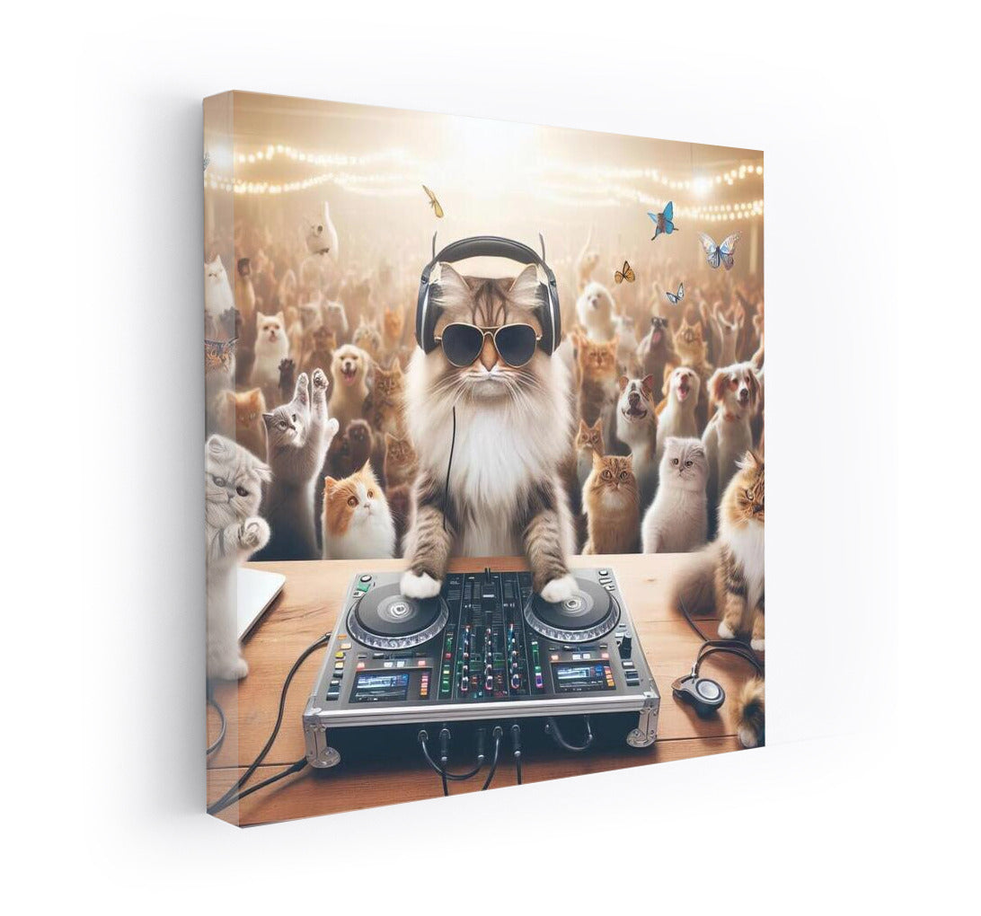 Party with Norwegian Forest Cat DJ: Music and Meow