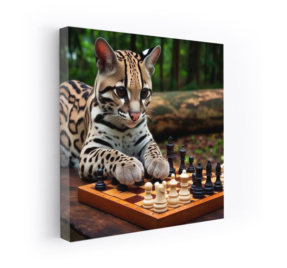 Chess Ocelot in the Park: A Playful Accent for the Interior