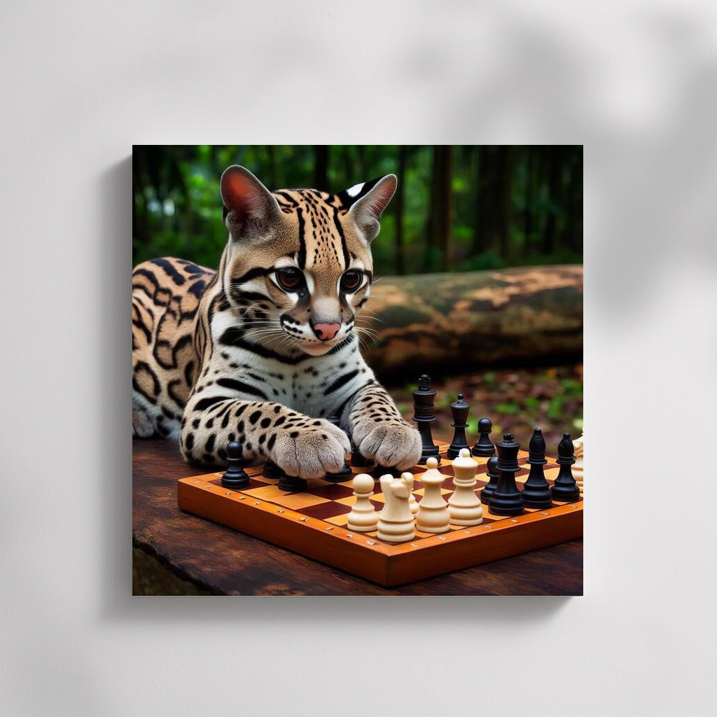 Chess Ocelot in the Park: A Playful Accent for the Interior