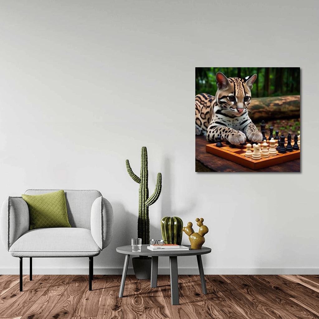 Chess Ocelot in the Park: A Playful Accent for the Interior