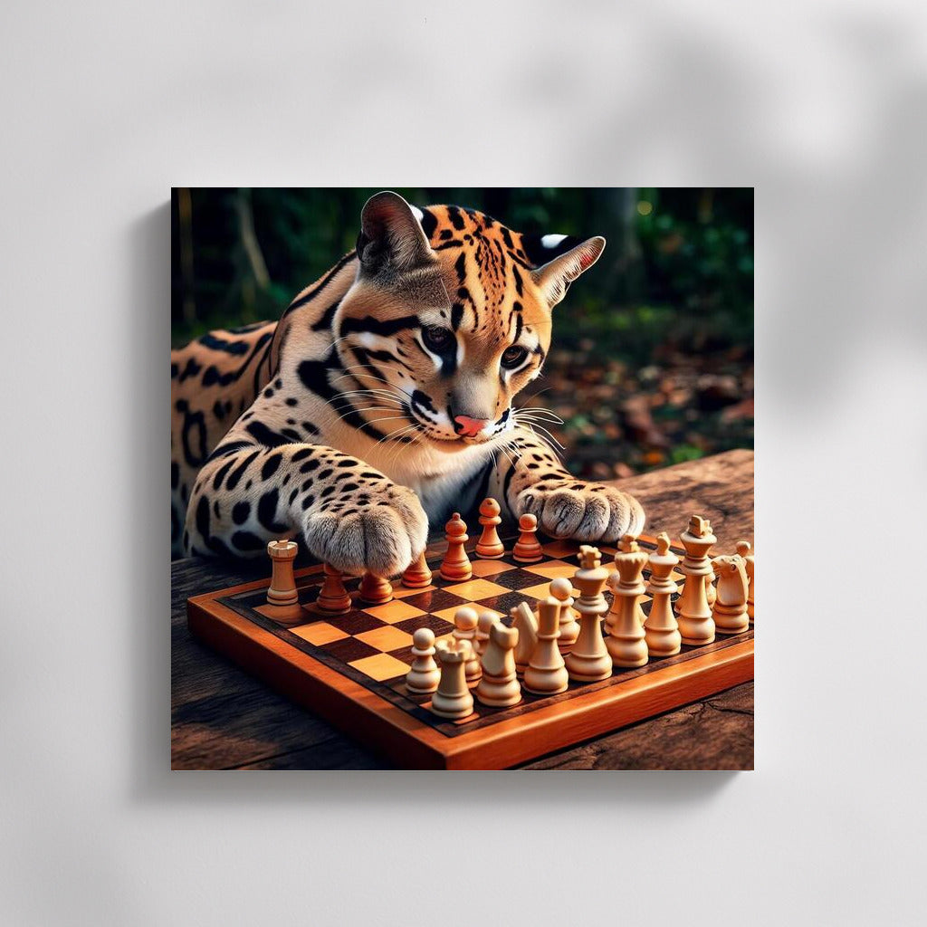 Chess Ocelot in the Park: Playful Intelligence on Your Wall