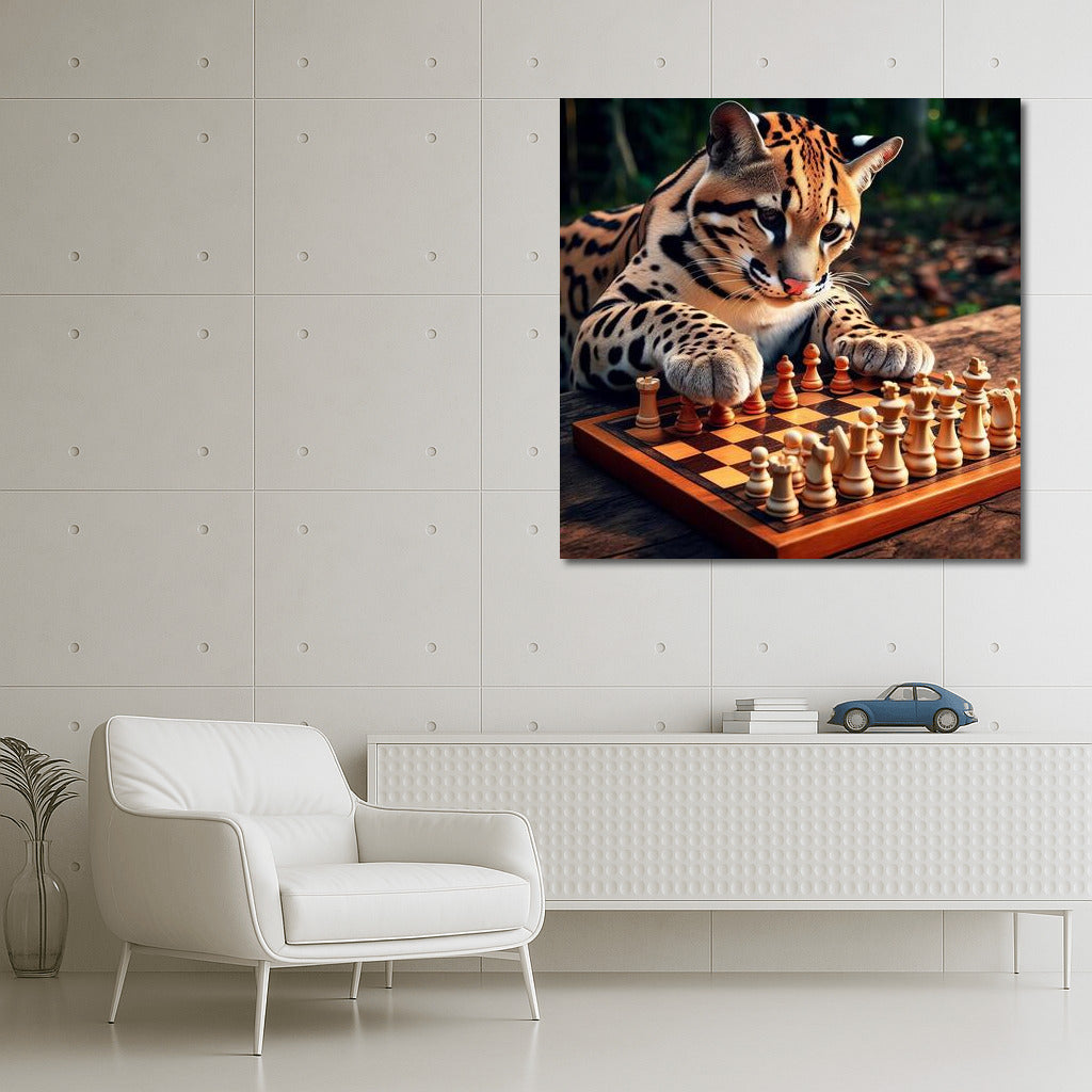 Chess Ocelot in the Park: Playful Intelligence on Your Wall