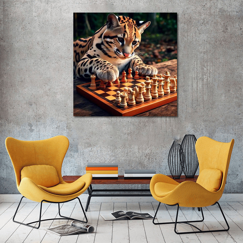 Chess Ocelot in the Park: Playful Intelligence on Your Wall
