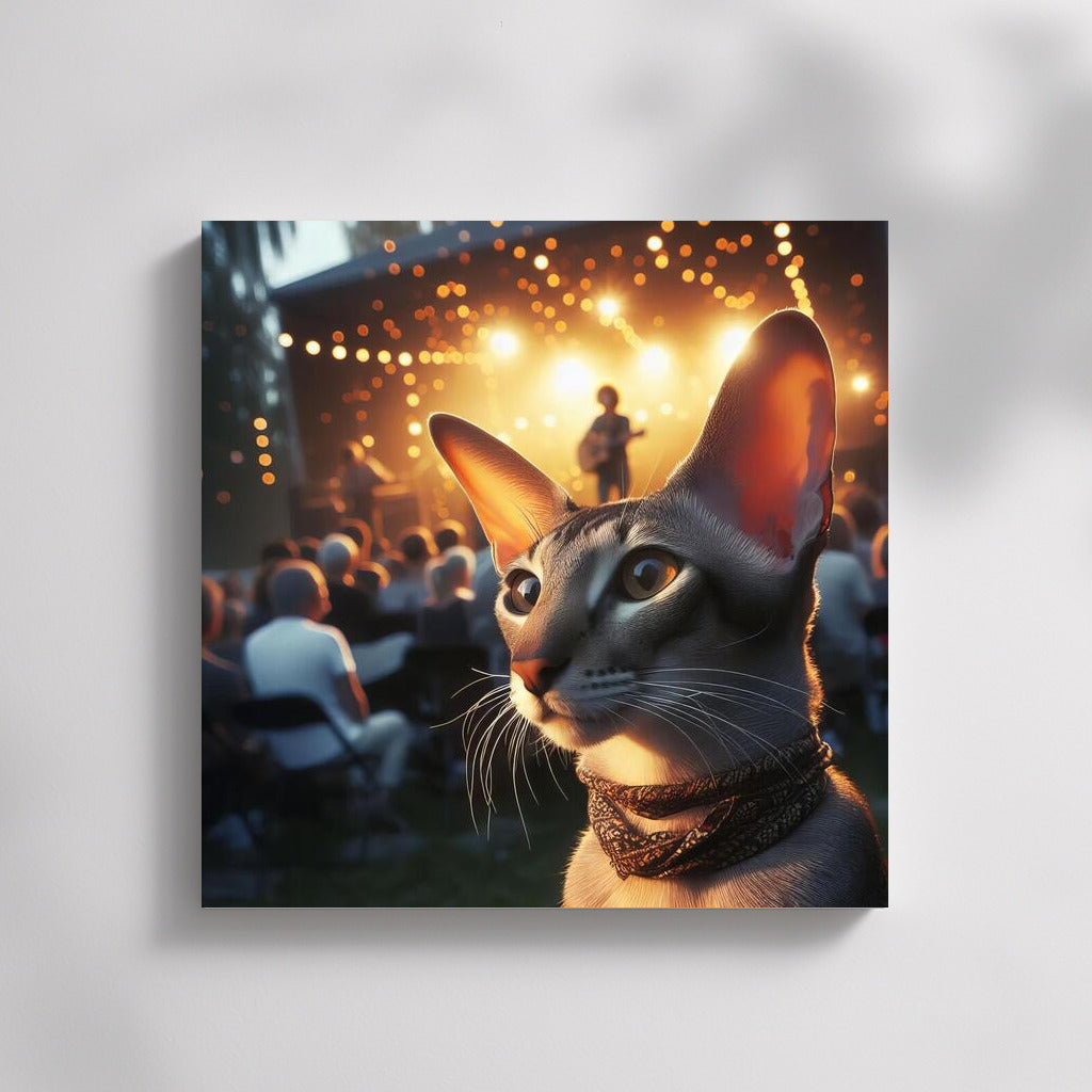 Oriental Shorthair Cat at Open Air Concert