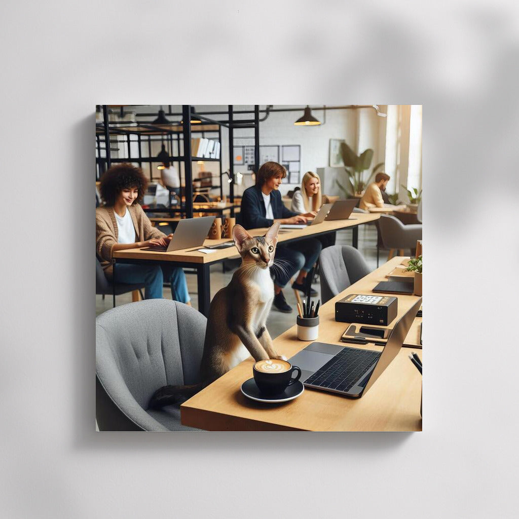 Oriental Shorthair in Coworking: Cat in the World of Creativity and Comfort