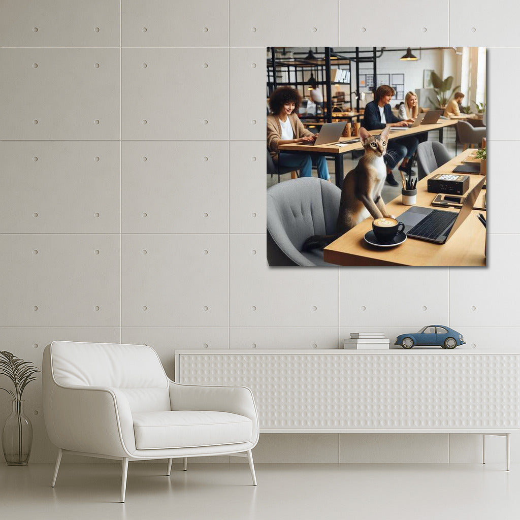 Oriental Shorthair in Coworking: Cat in the World of Creativity and Comfort