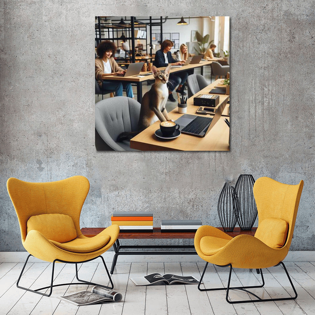 Oriental Shorthair in Coworking: Cat in the World of Creativity and Comfort