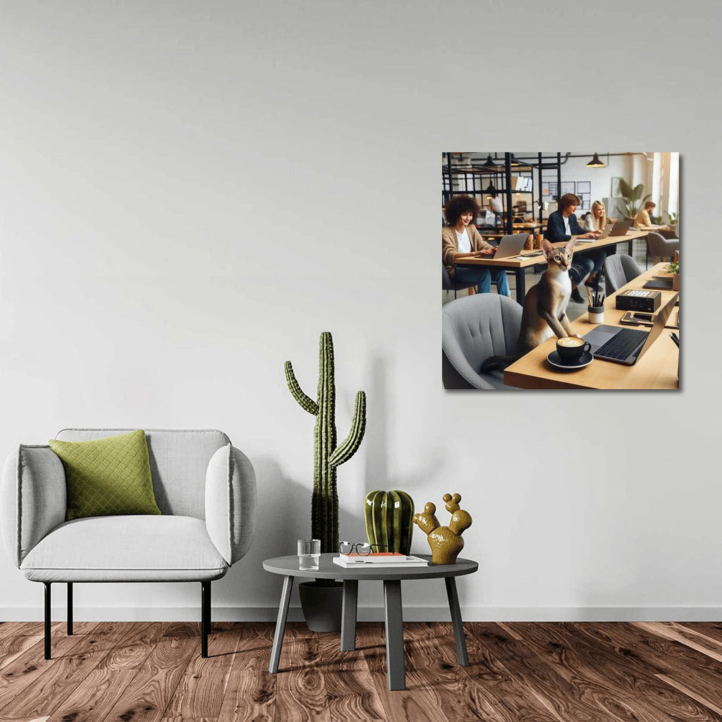Oriental Shorthair in Coworking: Cat in the World of Creativity and Comfort