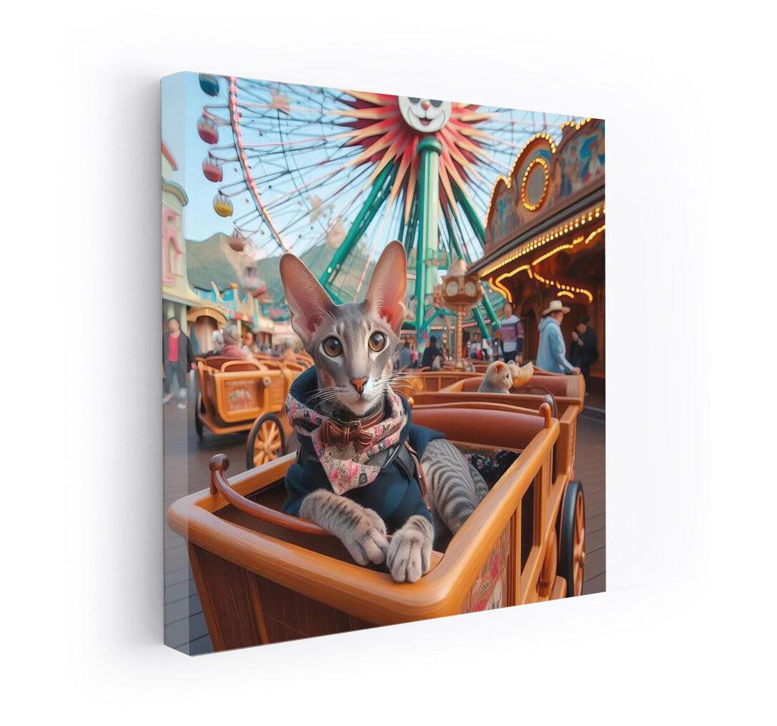 Oriental Shorthair at the Amusement Park: A Fairytale Day