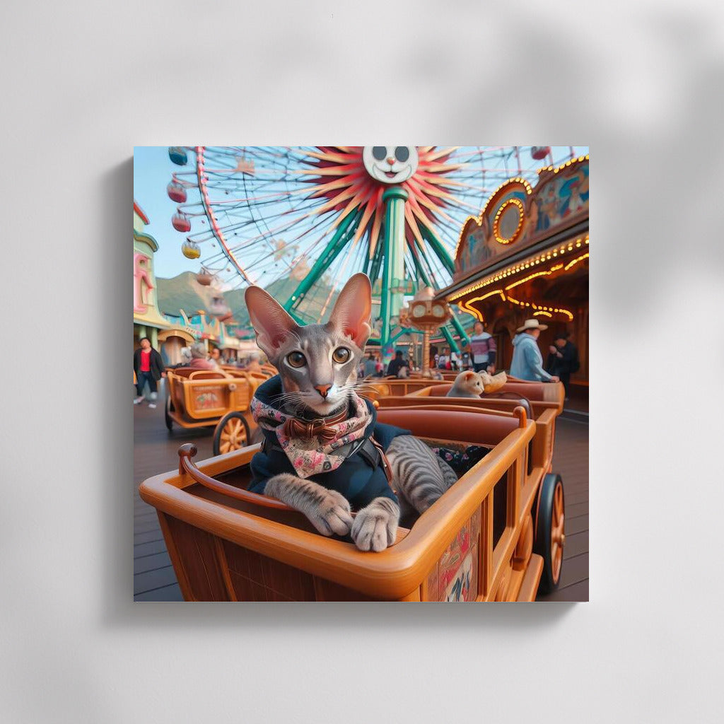Oriental Shorthair at the Amusement Park: A Fairytale Day