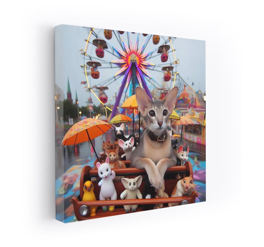 Oriental Shorthair and Friends at the Amusement Park: A Magical Journey