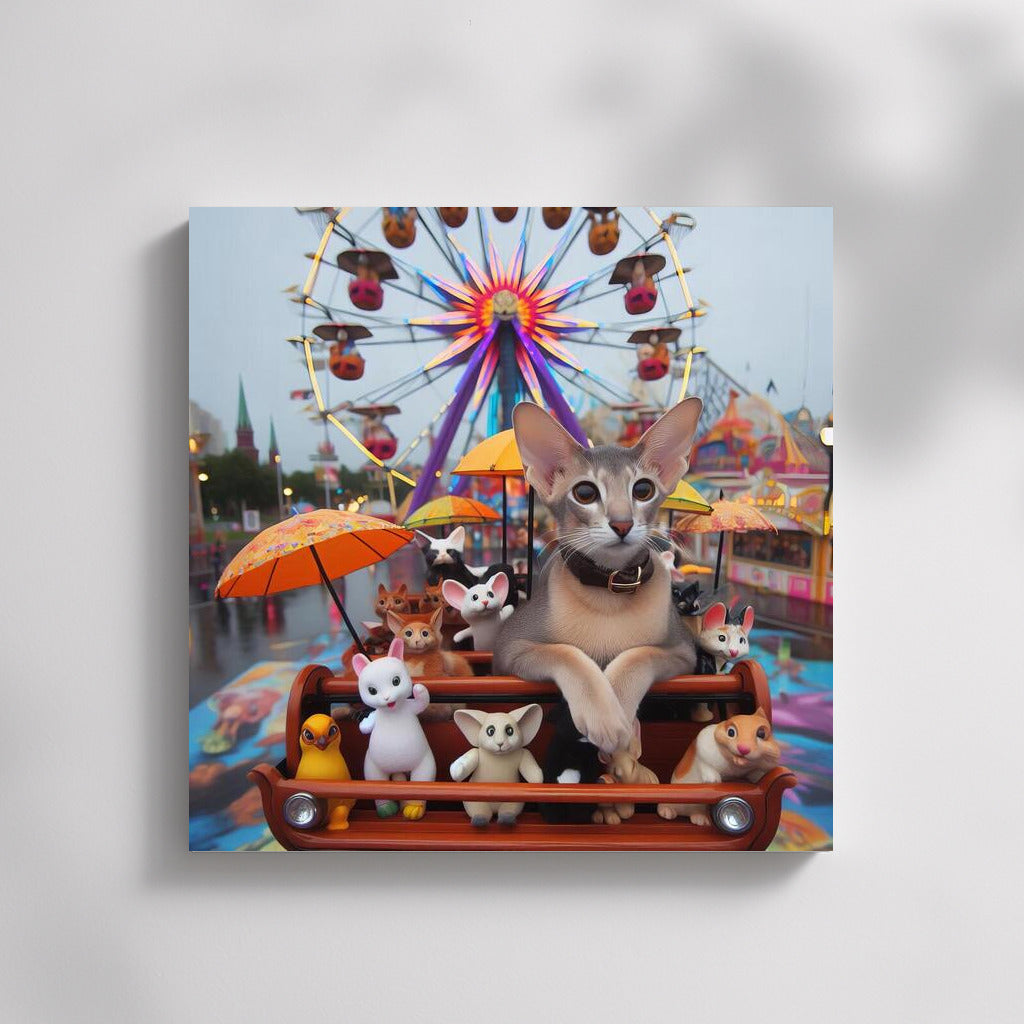 Oriental Shorthair and Friends at the Amusement Park: A Magical Journey