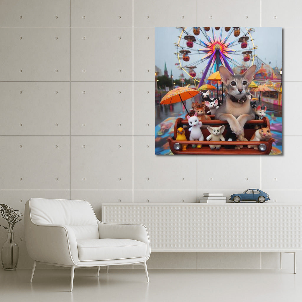 Oriental Shorthair and Friends at the Amusement Park: A Magical Journey
