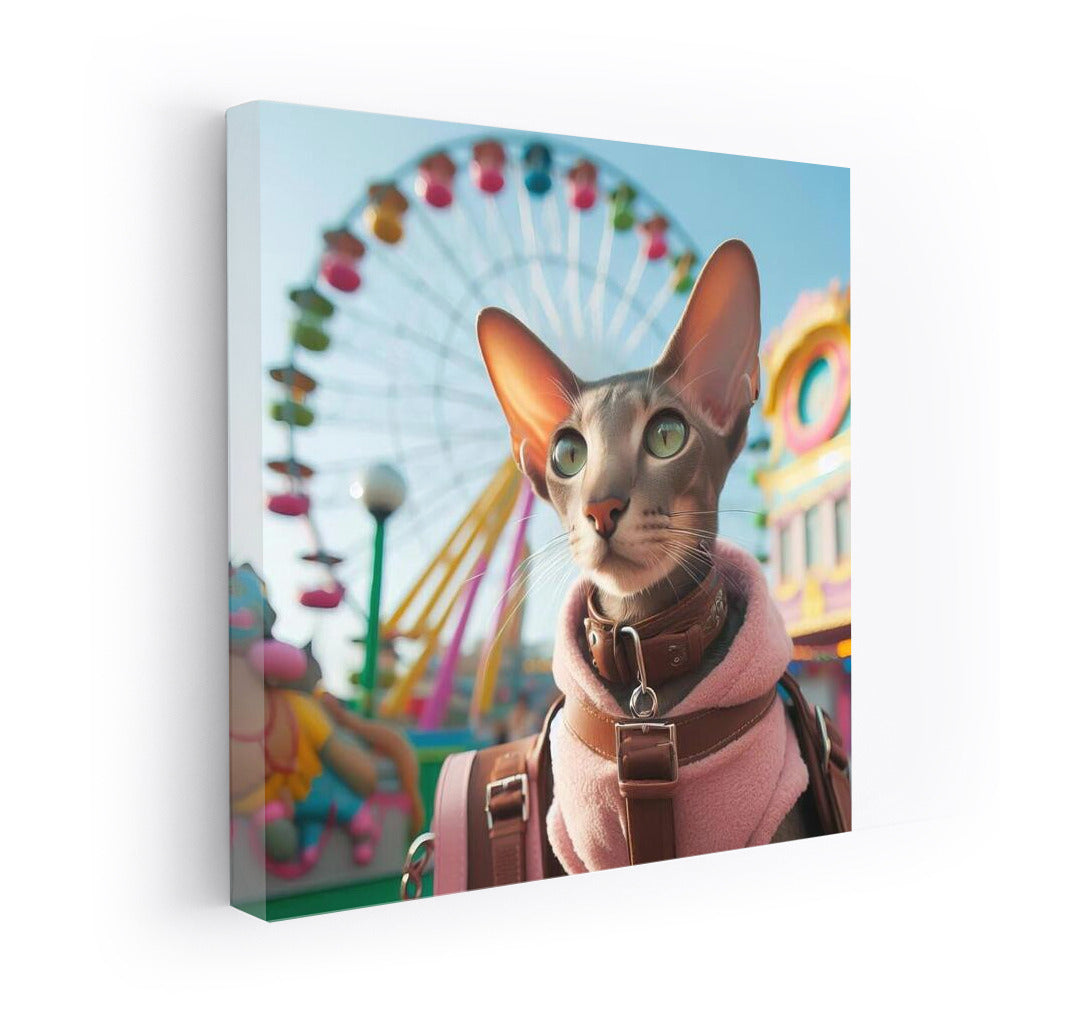 Oriental Shorthair in the Amusement Park: Exotic Charm for Your Interior
