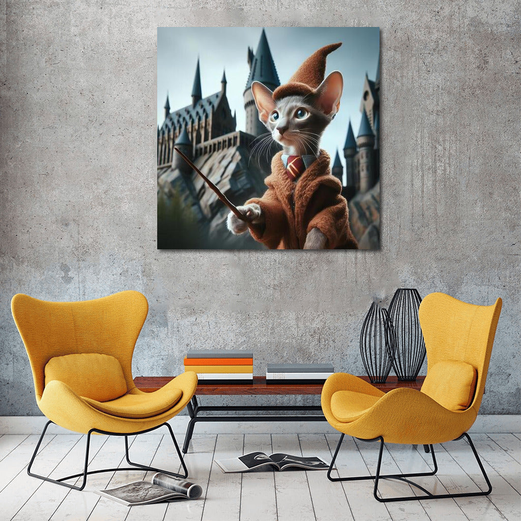 Oriental Cat in the Wizarding World of Harry Potter: Magic on the Wall