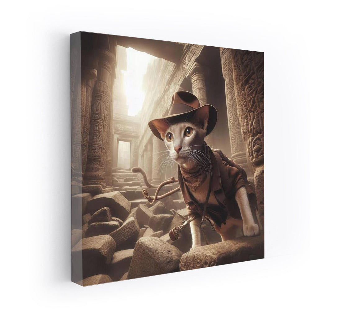 Oriental Temple Adventure Cat: Indiana Jones Inspiration