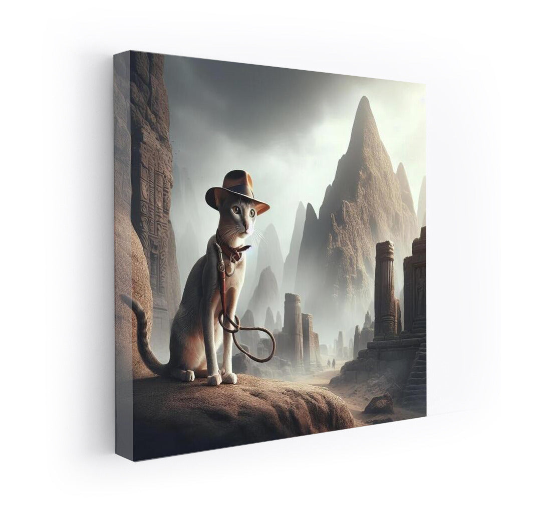 Oriental Shorthair: Indiana Jones-Style Archaeologist Cat