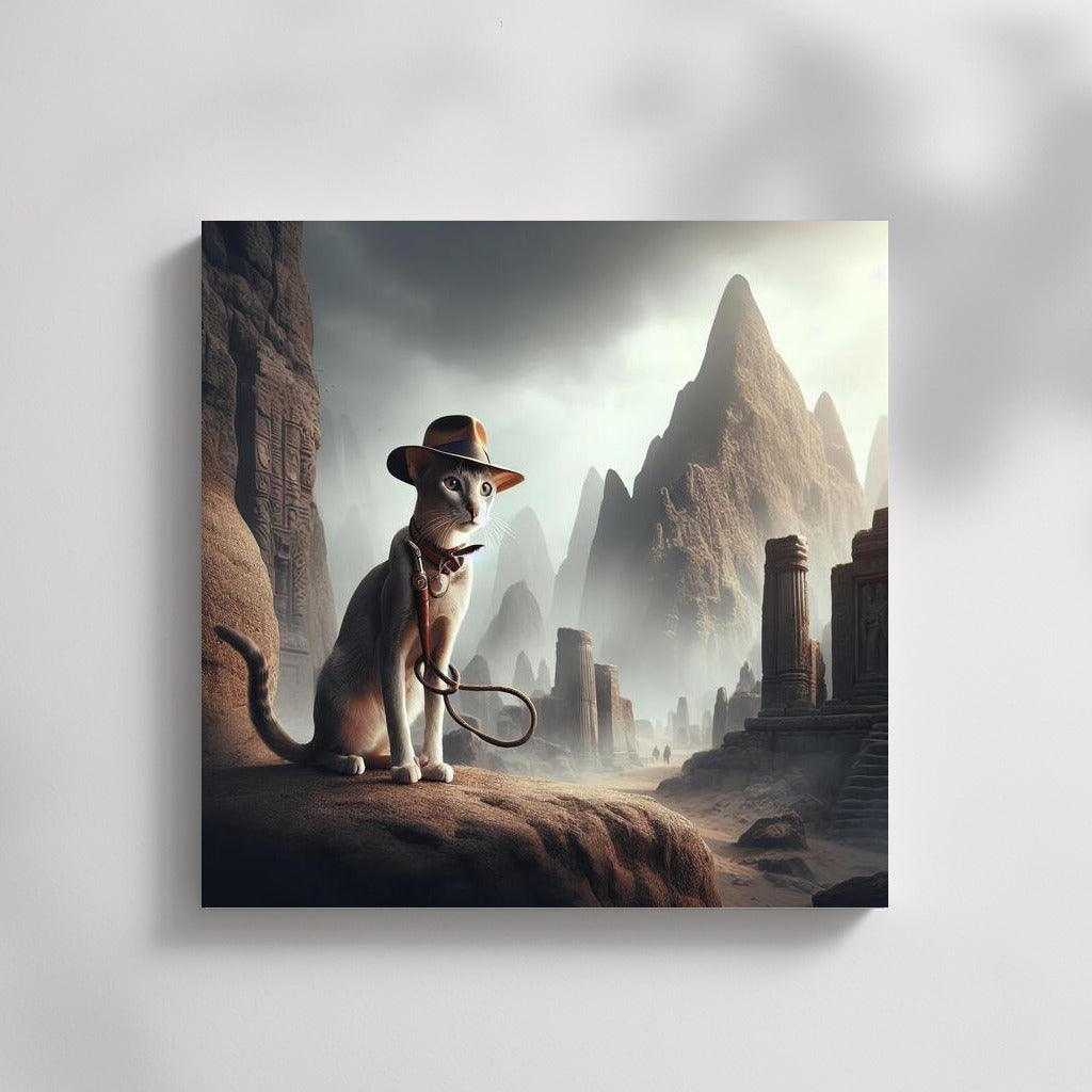 Oriental Shorthair: Indiana Jones-Style Archaeologist Cat