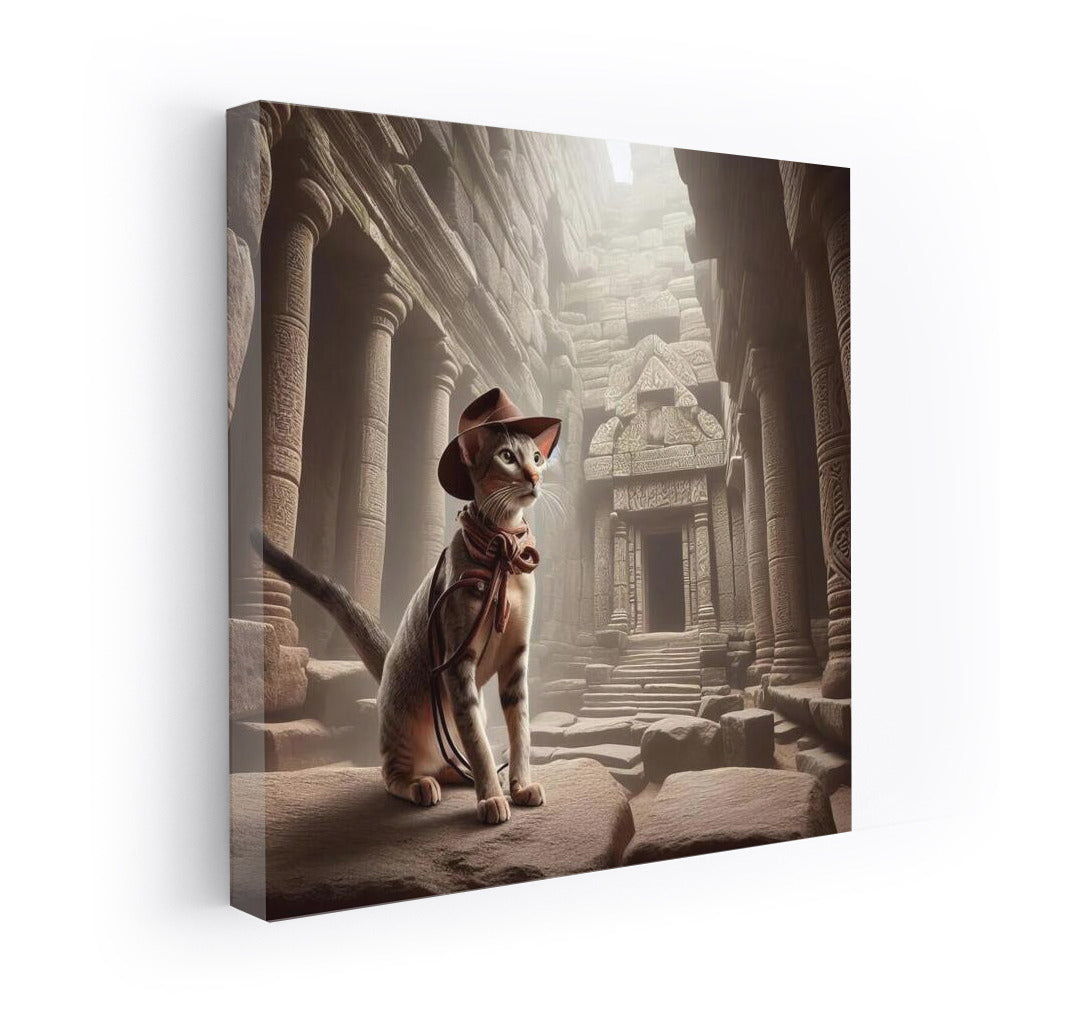 Adventures of an Oriental Cat in the Style of Indiana Jones