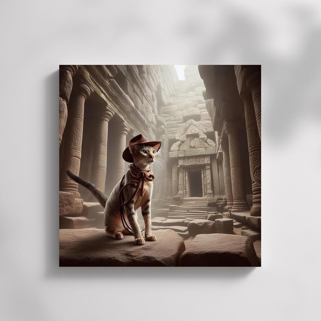 Adventures of an Oriental Cat in the Style of Indiana Jones