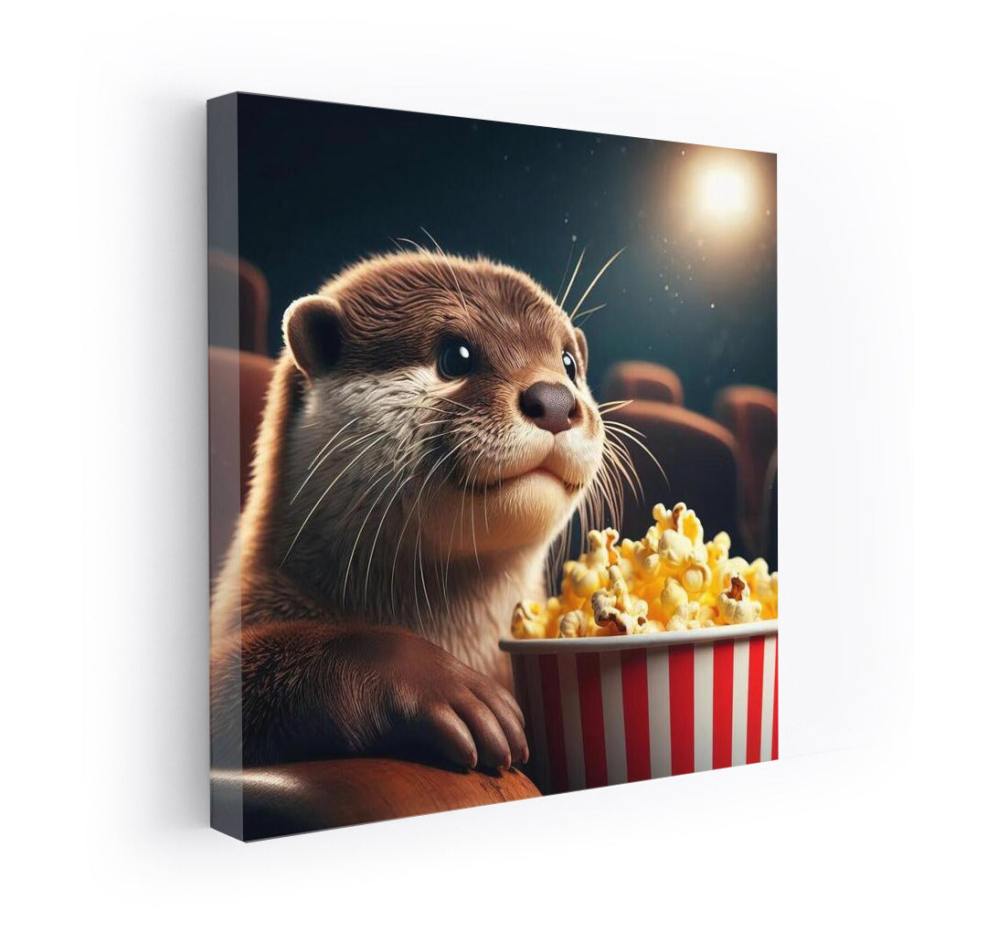 Movie Show with Otter: Popcorn and Smiles