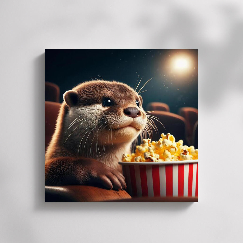 Movie Show with Otter: Popcorn and Smiles