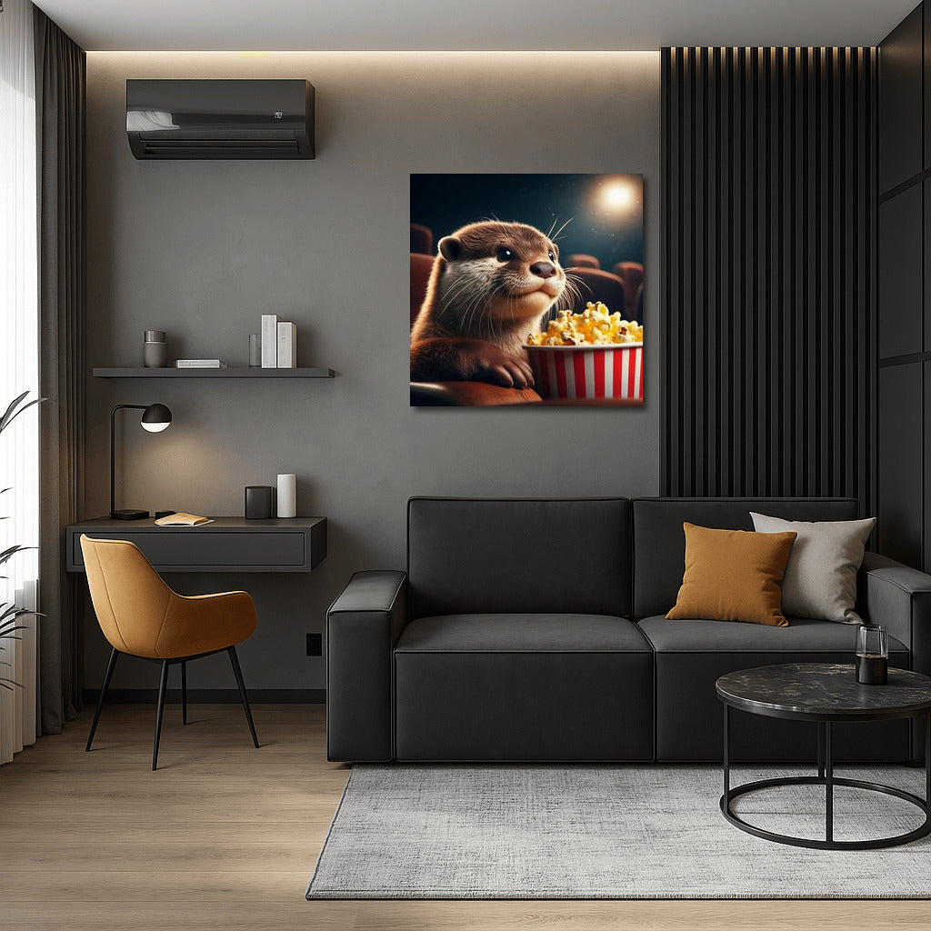 Movie Show with Otter: Popcorn and Smiles