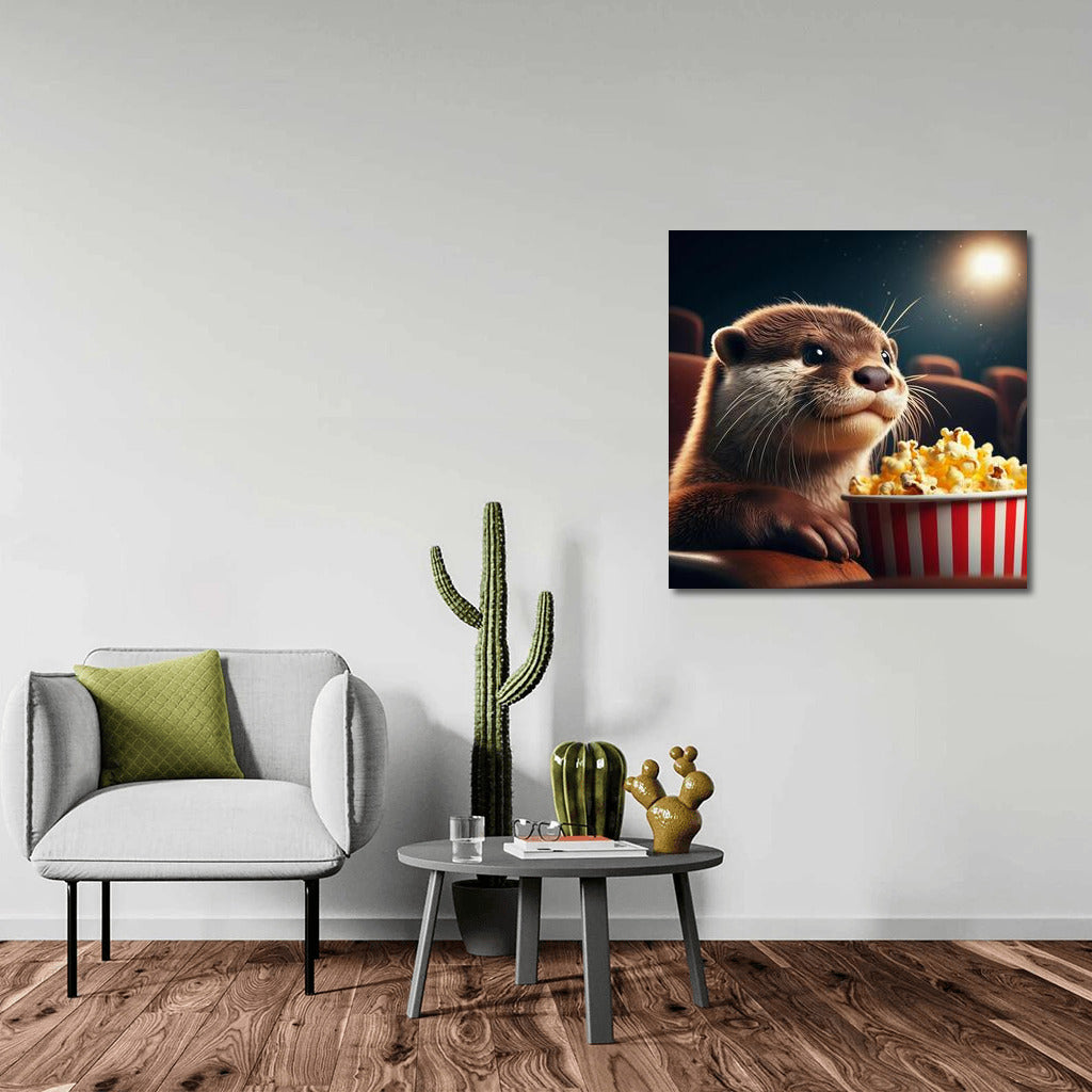 Movie Show with Otter: Popcorn and Smiles