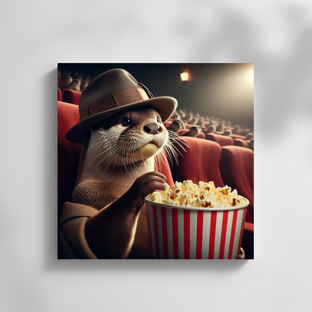 Movie Show with Otter: Popcorn and Smiles
