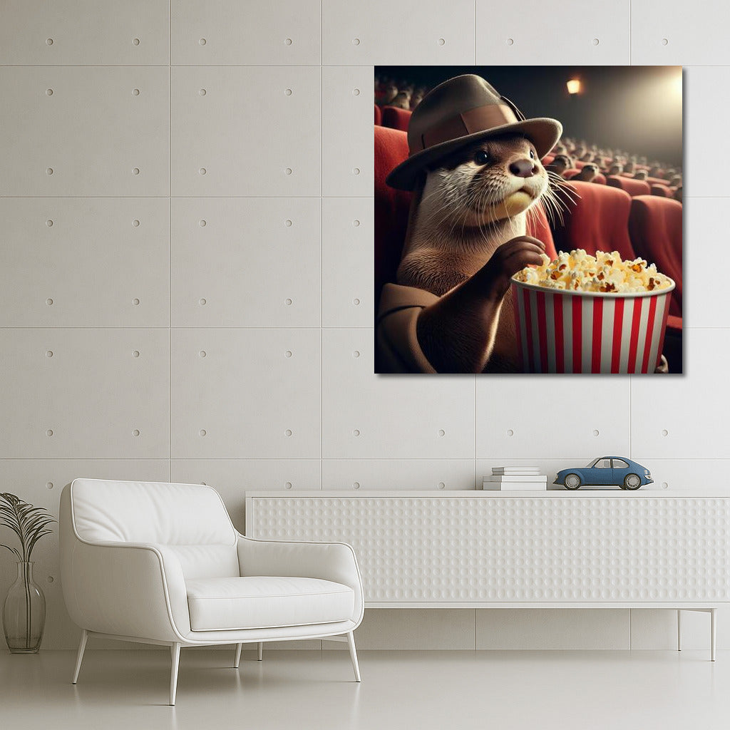 Movie Show with Otter: Popcorn and Smiles