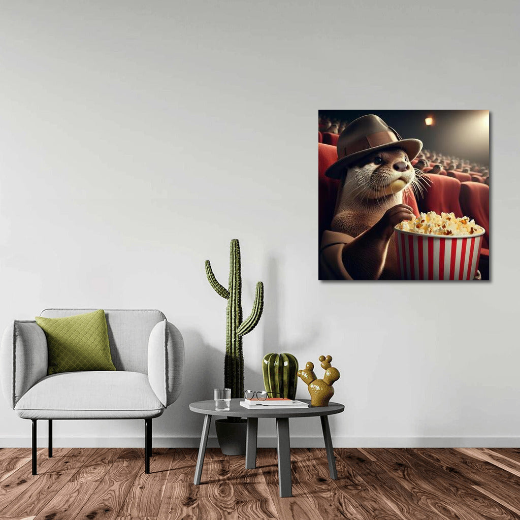 Movie Show with Otter: Popcorn and Smiles