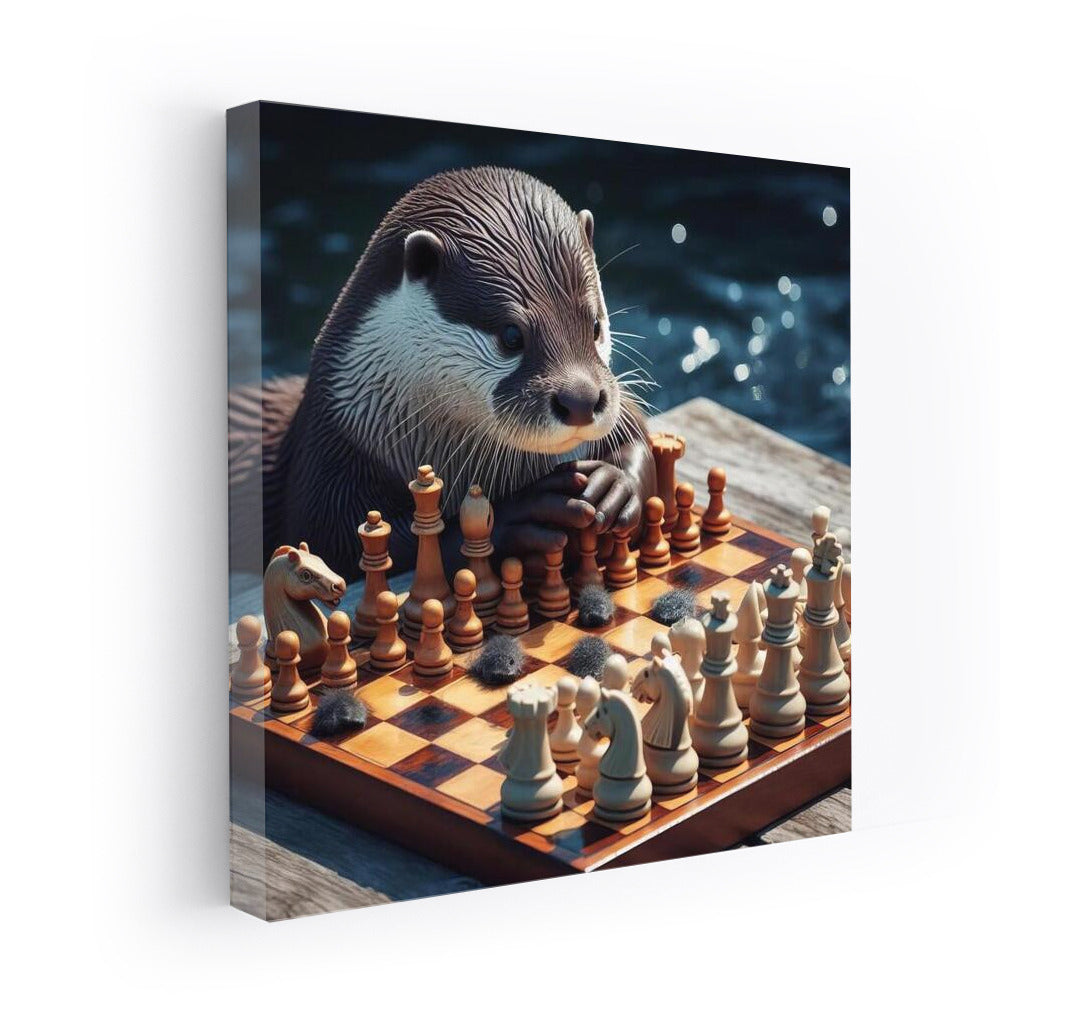 Chess Battle: Otter and Living Pieces