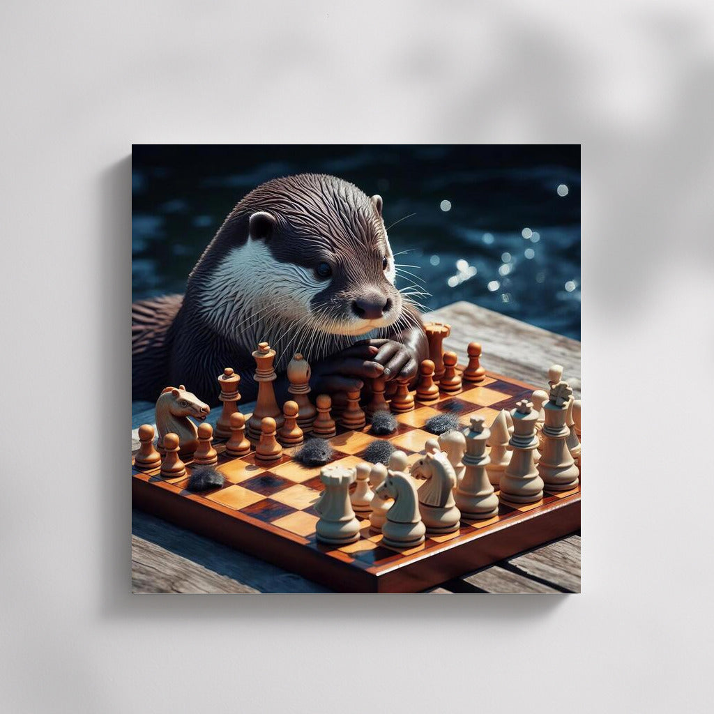 Chess Battle: Otter and Living Pieces