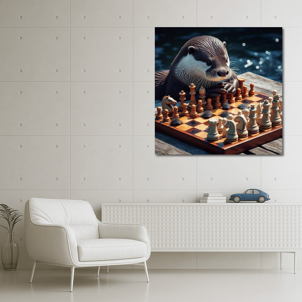 Chess Battle: Otter and Living Pieces